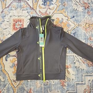 Adidas by Stella McCartney Gray Jacket with Neon Accents